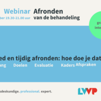 afronden van de behandeling, webinar